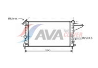Radiateur, refroidissement du moteur OL2117 Ava Quality Cooling