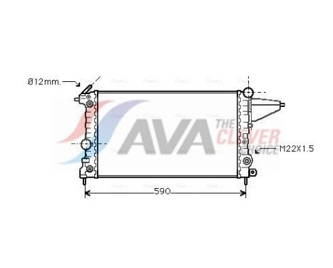 Radiateur, refroidissement du moteur OL2117 Ava Quality Cooling