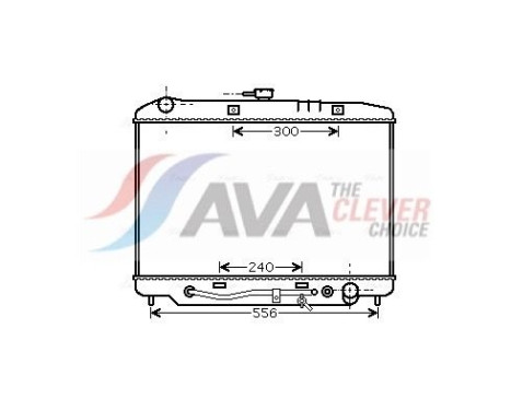 Radiateur, refroidissement du moteur OL2180 Ava Quality Cooling