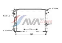 Radiateur, refroidissement du moteur OL2246 Ava Quality Cooling