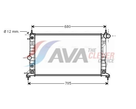 Radiateur, refroidissement du moteur OL2324 Ava Quality Cooling
