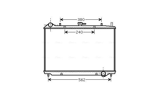 Radiateur, refroidissement du moteur OL2456 Ava Quality Cooling