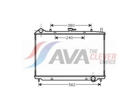 Radiateur, refroidissement du moteur OL2456 Ava Quality Cooling