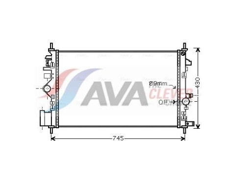Radiateur, refroidissement du moteur OL2468 Ava Quality Cooling