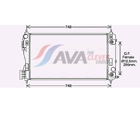 Radiateur, refroidissement du moteur OL2692 Ava Quality Cooling