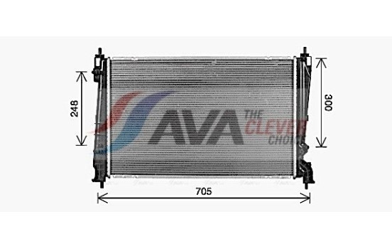 Radiateur, refroidissement du moteur OL2721 Ava Quality Cooling