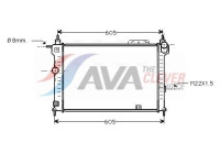 Radiateur, refroidissement du moteur OLA2028 Ava Quality Cooling
