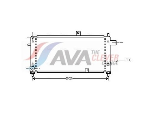 Radiateur, refroidissement du moteur OLA2054 Ava Quality Cooling