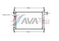 Radiateur, refroidissement du moteur OLA2150 Ava Quality Cooling