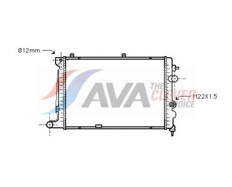 Radiateur, refroidissement du moteur OLA2174 Ava Quality Cooling