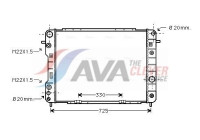 Radiateur, refroidissement du moteur OLA2199 Ava Quality Cooling