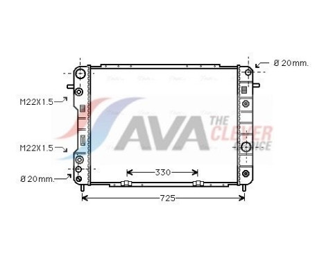 Radiateur, refroidissement du moteur OLA2199 Ava Quality Cooling