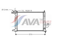 Radiateur, refroidissement du moteur OLA2218 Ava Quality Cooling