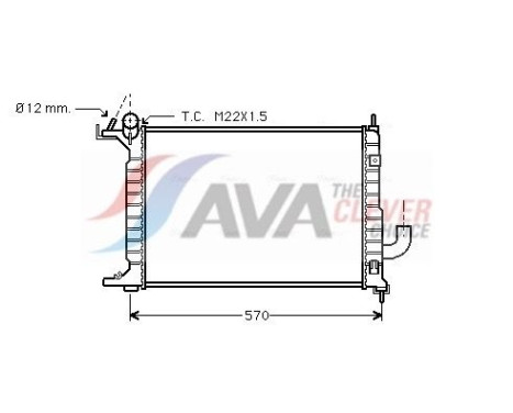 Radiateur, refroidissement du moteur OLA2218 Ava Quality Cooling