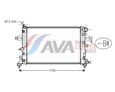 Radiateur, refroidissement du moteur OLA2362 Ava Quality Cooling