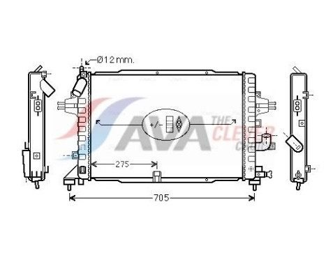 Radiateur, refroidissement du moteur OLA2383 Ava Quality Cooling
