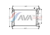 Radiateur, refroidissement du moteur OLA2408 Ava Quality Cooling