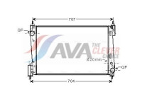 Radiateur, refroidissement du moteur OLA2423 Ava Quality Cooling
