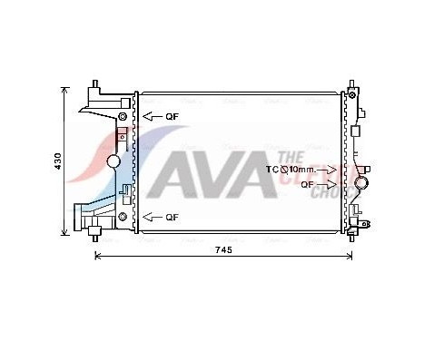 Radiateur, refroidissement du moteur OLA2486 Ava Quality Cooling