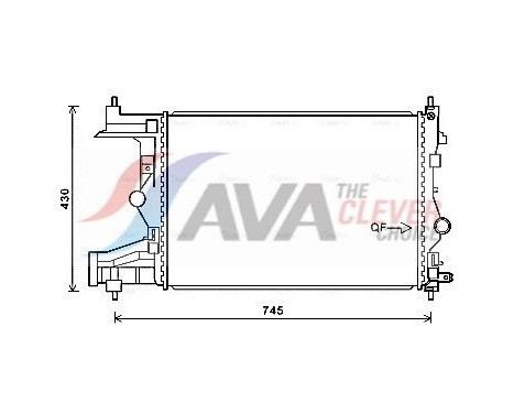 Radiateur, refroidissement du moteur OLA2487 Ava Quality Cooling