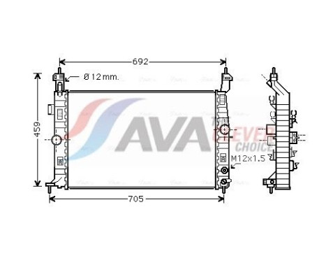 Radiateur, refroidissement du moteur OLA2582 Ava Quality Cooling