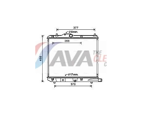 Radiateur, refroidissement du moteur OLA2590 Ava Quality Cooling