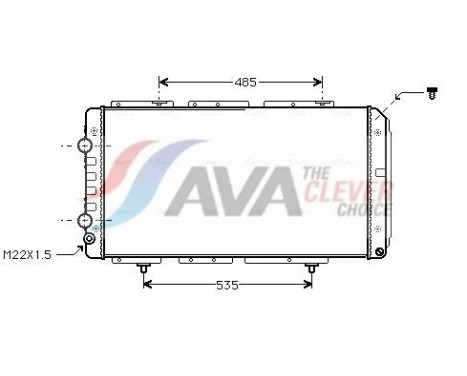 Radiateur, refroidissement du moteur PE2150 Ava Quality Cooling