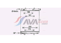 Radiateur, refroidissement du moteur PE2411 Ava Quality Cooling