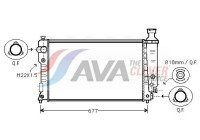 Radiateur, refroidissement du moteur PEA2125 Ava Quality Cooling