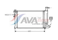Radiateur, refroidissement du moteur PEA2136 Ava Quality Cooling