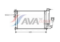 Radiateur, refroidissement du moteur PEA2141 Ava Quality Cooling