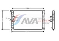 Radiateur, refroidissement du moteur PEA2177 Ava Quality Cooling