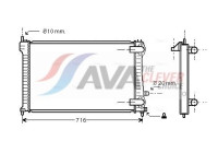 Radiateur, refroidissement du moteur PEA2196 Ava Quality Cooling