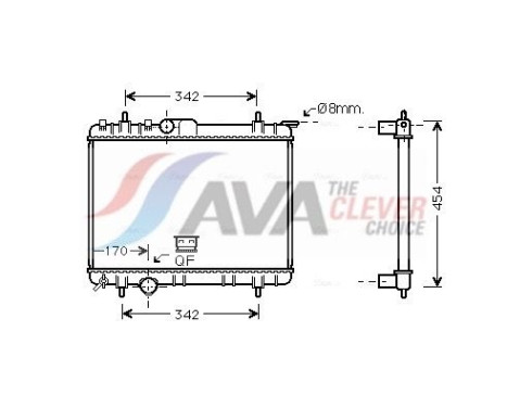Radiateur, refroidissement du moteur PEA2210 Ava Quality Cooling