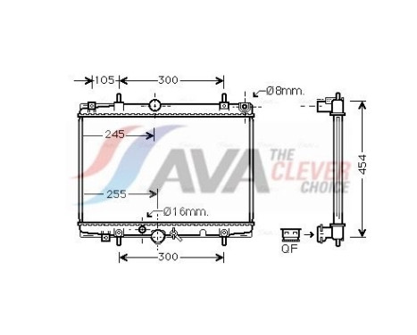Radiateur, refroidissement du moteur PEA2213 Ava Quality Cooling