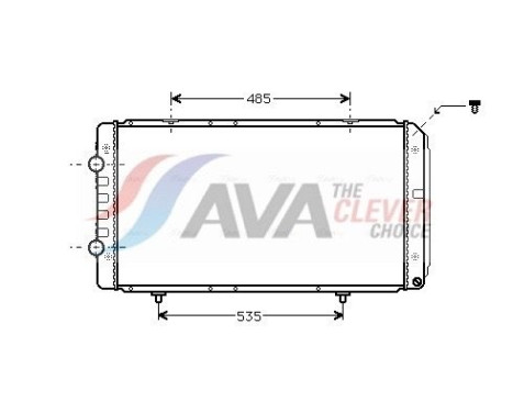 Radiateur, refroidissement du moteur PEA2268 Ava Quality Cooling