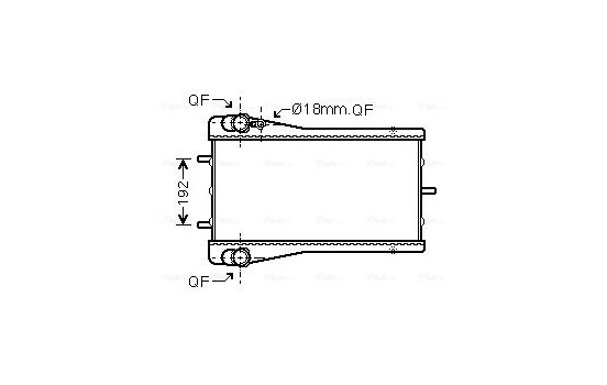 Radiateur, refroidissement du moteur PR2043 Ava Quality Cooling