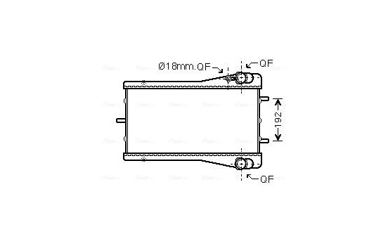 Radiateur, refroidissement du moteur PR2044 Ava Quality Cooling