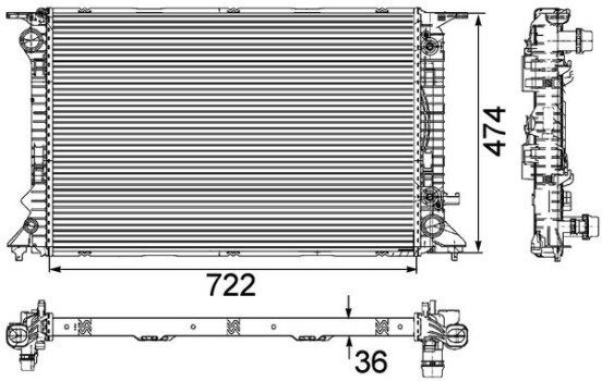 Radiateur, refroidissement du moteur PREMIUM LINE, Image 2