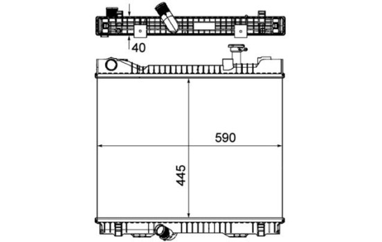 Radiateur, refroidissement du moteur PREMIUM LINE, Image 2