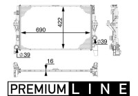 Radiateur, refroidissement du moteur PREMIUM LINE