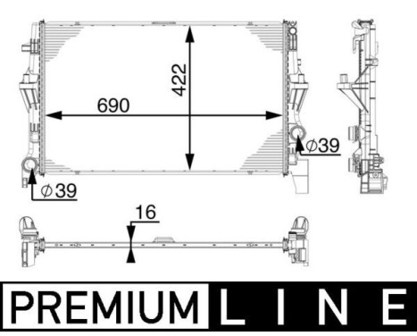 Radiateur, refroidissement du moteur PREMIUM LINE