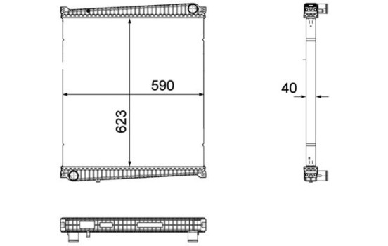 Radiateur, refroidissement du moteur PREMIUM LINE, Image 2