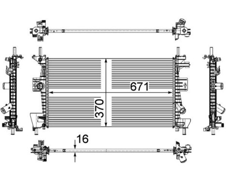 Radiateur, refroidissement du moteur PREMIUM LINE