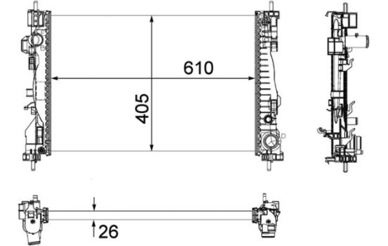 Radiateur, refroidissement du moteur PREMIUM LINE