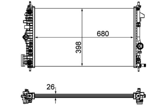 Radiateur, refroidissement du moteur PREMIUM LINE