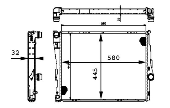 Radiateur, refroidissement du moteur PREMIUM LINE, Image 2