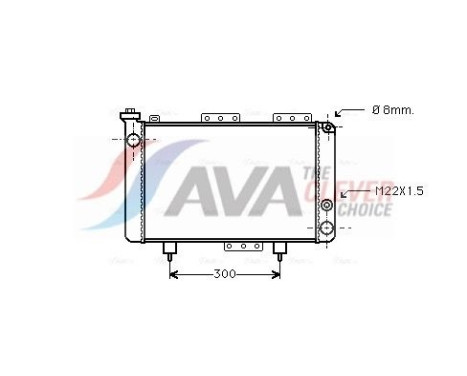 Radiateur, refroidissement du moteur RT2001 Ava Quality Cooling