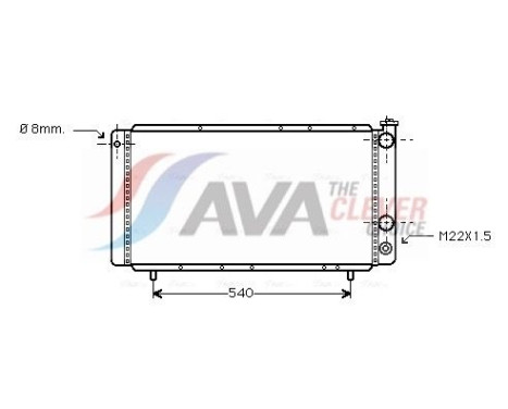 Radiateur, refroidissement du moteur RT2025 Ava Quality Cooling