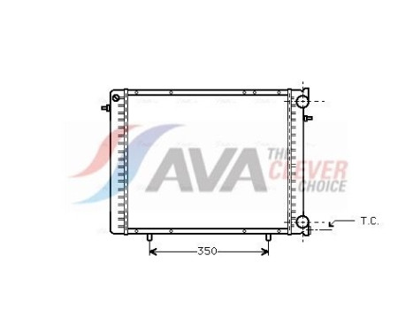 Radiateur, refroidissement du moteur RT2045 Ava Quality Cooling